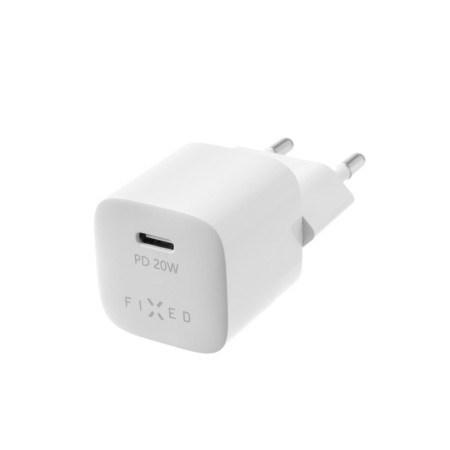 Incarcator EU, Type-C, 20W - Fixed Mini (FIXC20M-C-WH) - White