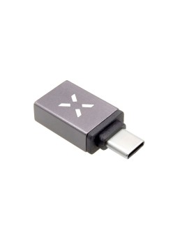 Adaptor USB 3.0 la Type-C, 5Gbps, 2.4A, aluminiu - Fixed (FIXA-UC-GR) - Grey
