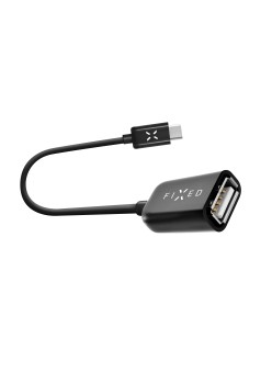 Adaptor Type-C la USB 2.0, 20cm - Fixed (FIXA-CTOA-BK) - Black