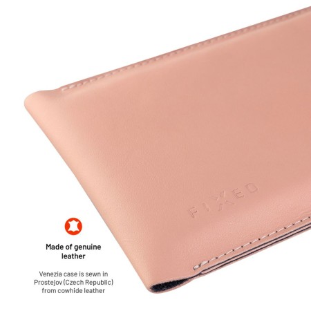 Husa pentru telefon 7" - Fixed Universal Shoulder Bag Venezia Leather (FIXVEN-PPI) - Pink