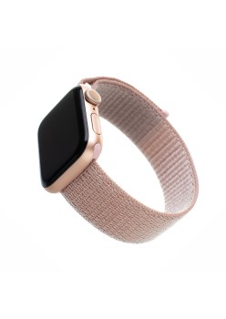 Curea pentru Apple Watch 1/2/3/4/5/6/7/8/9/10/SE/SE 2/Ultra/Ultra 2 (42/44/45/46/49mm) - Fixed Nylon Strap - Rose Gold