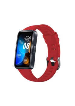 Curea pentru Huawei Band 8 / 9 - Fixed Silicone Strap - Red