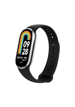 Curea pentru Xiaomi Mi Band 8 / 8 NFC / 9 / 9 NFC - Fixed Silicone Strap - Black