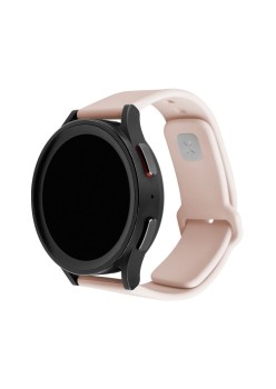 Curea pentru Huawei Watch GT 2 (46mm)/GT 2 Pro/GT 3 Pro (46mm)/Ultimate, Xiaomi Watch S1 - Fixed Silicone Sporty Strap Set - Pink