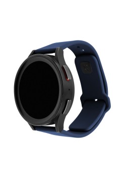 Curea pentru Samsung Galaxy Watch 4/5/Active 2, Huawei Watch GT 3 (42mm)/GT 3 Pro (43mm) - Fixed Silicone Sporty Strap Set - Blue