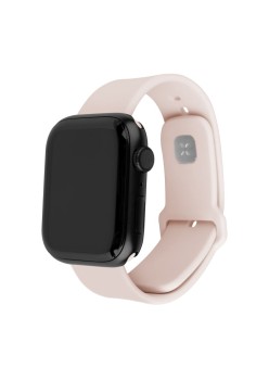 Curea pentru Apple Watch 1/2/3/4/5/6/7/8/9/10/SE/SE 2 (38/40/41/42mm) - Fixed Silicone Sporty Strap Set - Pink