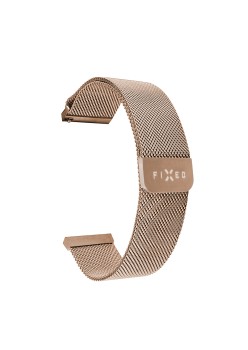 Curea pentru Samsung Galaxy Watch 4/5/Active 2, Huawei Watch GT 3 (42mm)/GT 3 Pro (43mm) - Fixed Mesh Strap - Rose Gold