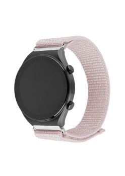 Curea pentru Samsung Galaxy Watch 4/5/Active 2, Huawei Watch GT 3 (42mm)/GT 3 Pro (43mm) - Fixed Nylon Sporty Strap - Rose Gold