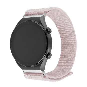 Curea pentru Samsung Galaxy Watch 4/5/Active 2, Huawei Watch GT 3 (42mm)/GT 3 Pro (43mm) - Fixed Nylon Sporty Strap - Rose Gold