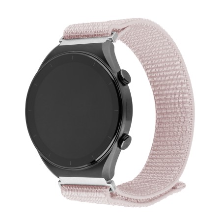 Curea pentru Samsung Galaxy Watch 4/5/Active 2, Huawei Watch GT 3 (42mm)/GT 3 Pro (43mm) - Fixed Nylon Sporty Strap - Rose Gold