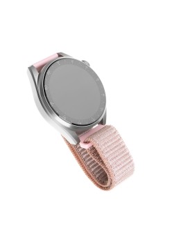Curea pentru Samsung Galaxy Watch 4/5/Active 2, Huawei Watch GT 3 (42mm)/GT 3 Pro (43mm) - Fixed Nylon Strap - Rose Gold