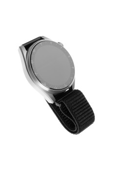 Curea pentru Huawei Watch GT 2 (46mm)/GT 2 Pro/GT 3 Pro (46mm)/Ultimate, Xiaomi Watch S1 - Fixed Nylon Strap - Black