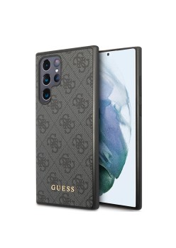 Husa pentru Samsung Galaxy S22 Ultra 5G - Guess Hardcase 4G (GUHCS22LG4GFGR) - Grey