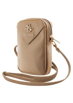 Borseta Telefon pentru Femei - Guess (GUWBZPGSTEGD) - Light Gold