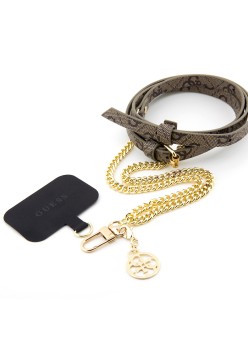 Snur Universal pentru Telefon - Guess 4G Chain CBDY Strap (GUOUC4MG4EW) - Brown
