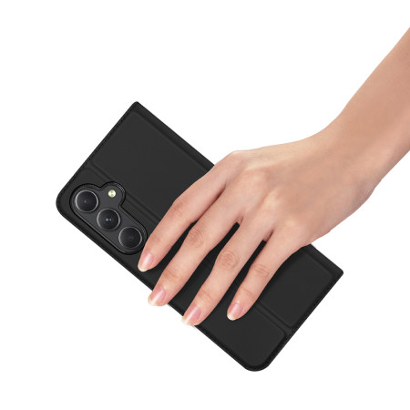 Husa Flip Samsung Galaxy A35, Dux Ducis Skin Pro, Smart Pro Magnet, Negru