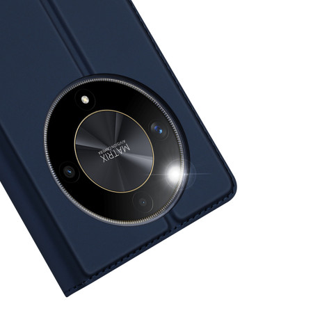 Husa Flip Honor Magic 6 Lite, Dux Ducis Skin Pro, Smart Pro Magnet, Negru