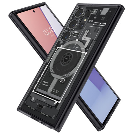 Husa pentru Samsung Galaxy S24 Ultra Spigen Ultra Hybrid OneTap MagSafe Zero One, Matte Black