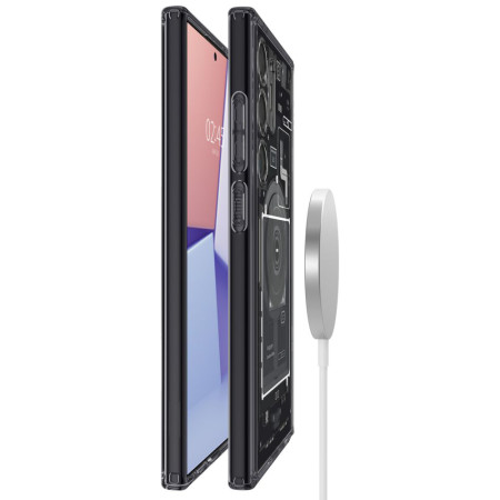 Husa pentru Samsung Galaxy S24 Ultra Spigen Ultra Hybrid OneTap MagSafe Zero One, Matte Black