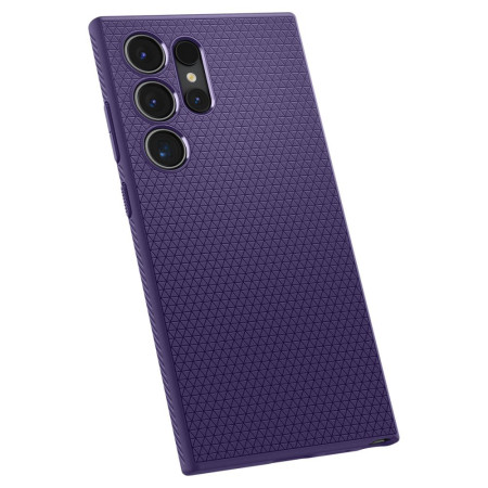 Husa pentru Samsung Galaxy S24 Ultra Spigen Liquid Air, Deep Purple