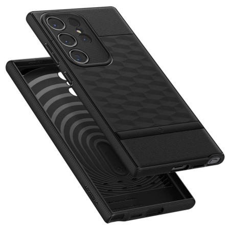Husa pentru Samsung Galaxy S24 Ultra Spigen Caseology Parallax, Matte Black