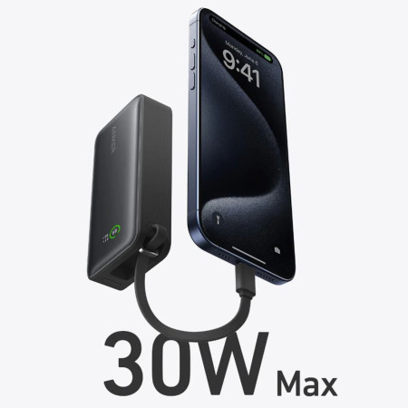 Baterie externa Tipe-C, 10000mAh, 30W Anker Nano, Black
