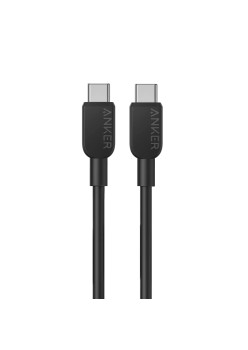 Cablu de Date Tip-C la Tip-C, 240W, 0.9m, Anker 310, Black