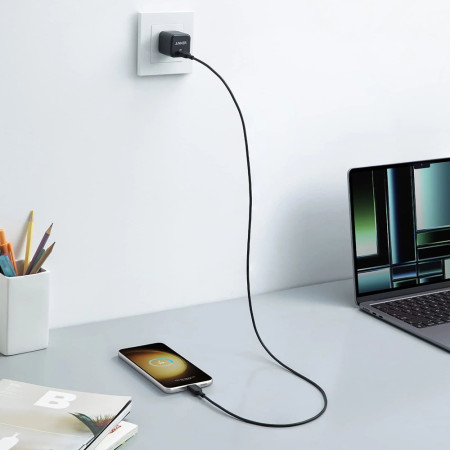 Cablu de Date Tip-C la Tip-C, 240W, 0.9m, Anker 310, Black