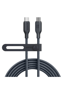 Cablu de Date Tipe-C la Tipe-C, 240W, 1.8m, Anker 543, Black