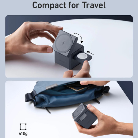 Incarcator Wireless pentru Phone, Apple Watch, AirPods, 15W, Anker, Black