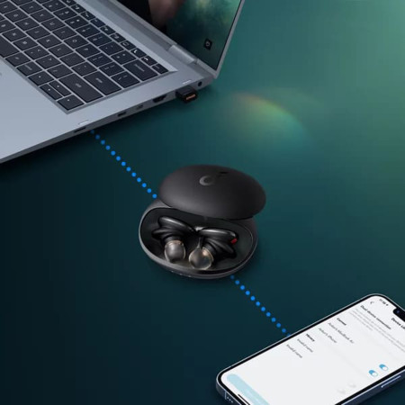 Casti Fara Fir True Wireless, Noise Cancelling, Anker SoundCore Liberty 3 Pro, Negru