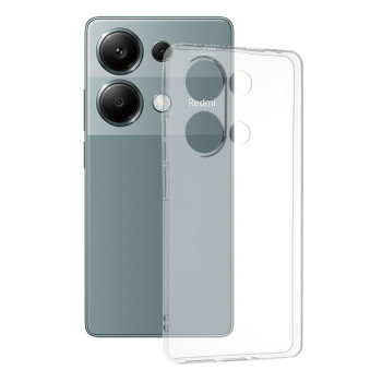 Husa Silicon compatibila Xiaomi Redmi Note 13 Pro 4G / Poco M6 Pro 4G, Pastreaza Originalitatea, Transparent 