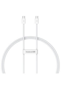 Cablu de Date Type-C la Type-C, 30W, 1m - Baseus (P10365200211-00) - Moon White