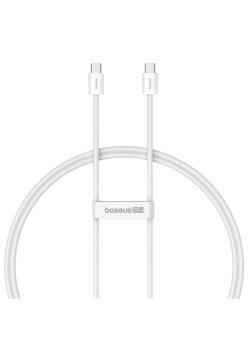 Cablu de Date Type-C la Type-C, 100W, 1m - Baseus (P10365200211-03) - Moon White