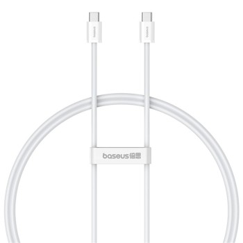 Cablu de Date Type-C la Type-C, 100W, 1m - Baseus (P10365200211-03) - Moon White