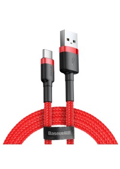 Cablu USB la Type-C, QC3.0, 2A, 2m - Baseus Cafule (CATKLF-C09) - Red