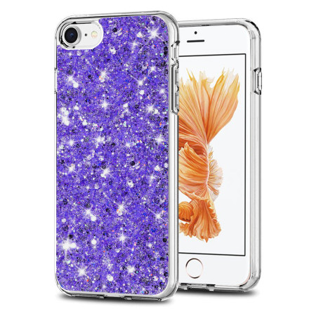 Husa cu Sclipici pentru iPhone 6/ 6S, Glitter, Purple
