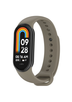Curea Smartwatch compatibila Xiaomi Mi Band 8 / 8 NFC, Waterproof, TPU, Spare Gray