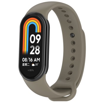 Curea Smartwatch compatibila Xiaomi Mi Band 8 / 8 NFC, Waterproof, TPU, Spare Gray