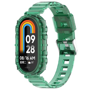 Curea Smartwatch compatibila Xiaomi Mi Band 8 / 8 NFC, ETM, Green