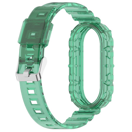 Curea Smartwatch compatibila Xiaomi Mi Band 8 / 8 NFC, ETM, Green
