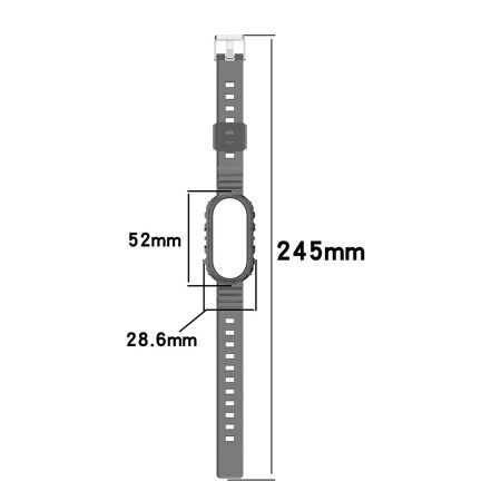 Curea Smartwatch compatibila Xiaomi Mi Band 8 / 8 NFC, ETM, Green