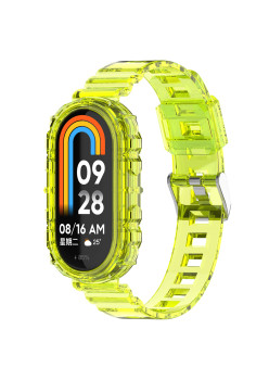 Curea Smartwatch compatibila Xiaomi Mi Band 8 / 8 NFC, ETM, Yellow