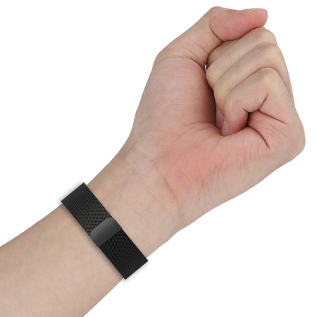 Curea Smartwatch compatibila Xiaomi Mi Band 8 / 8 NFC, Catarama Metalica, Magnetica, Minimalista, Rose Pink