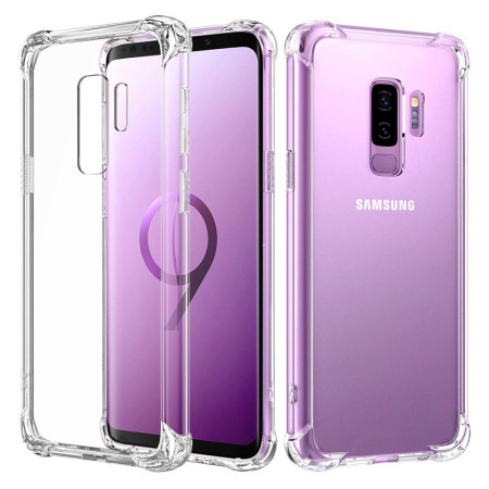 Husa Antisoc compatibila Samsung Galaxy S9 Plus, PRO AirBag, Clear