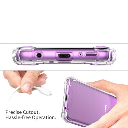 Husa Antisoc compatibila Samsung Galaxy S9 Plus, PRO AirBag, Clear