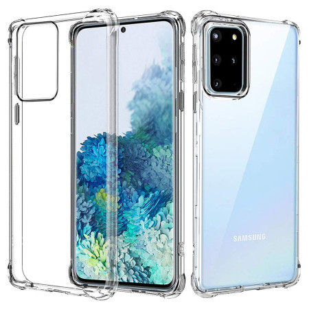 Husa Antisoc compatibila Samsung Galaxy S20 Plus 4G / S20 Plus 5G, PRO AirBag, Clear