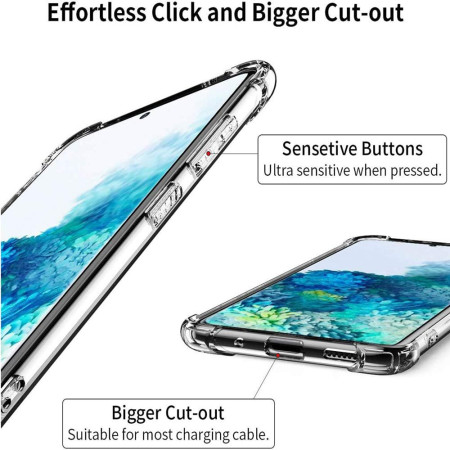 Husa Antisoc compatibila Samsung Galaxy S20 Plus 4G / S20 Plus 5G, PRO AirBag, Clear