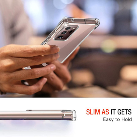 Husa Antisoc compatibila Samsung Galaxy Note 20 Ultra 4G / Note 20 Ultra 5G, PRO AirBag, Clear