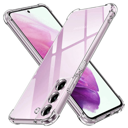 Husa Antisoc compatibila Samsung Galaxy S21 FE 5G, PRO AirBag, Clear
